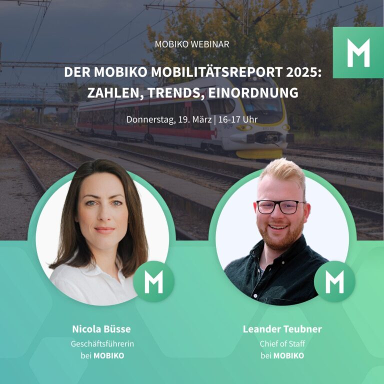 Der MOBIKO Mobilitätsreport 2025: Zahlen, Trends, Einordnung