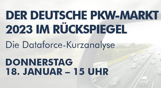 Der deutsche Pkw Markt 2023 im Rückspiegel | Die Dataforce Kurzanalyse