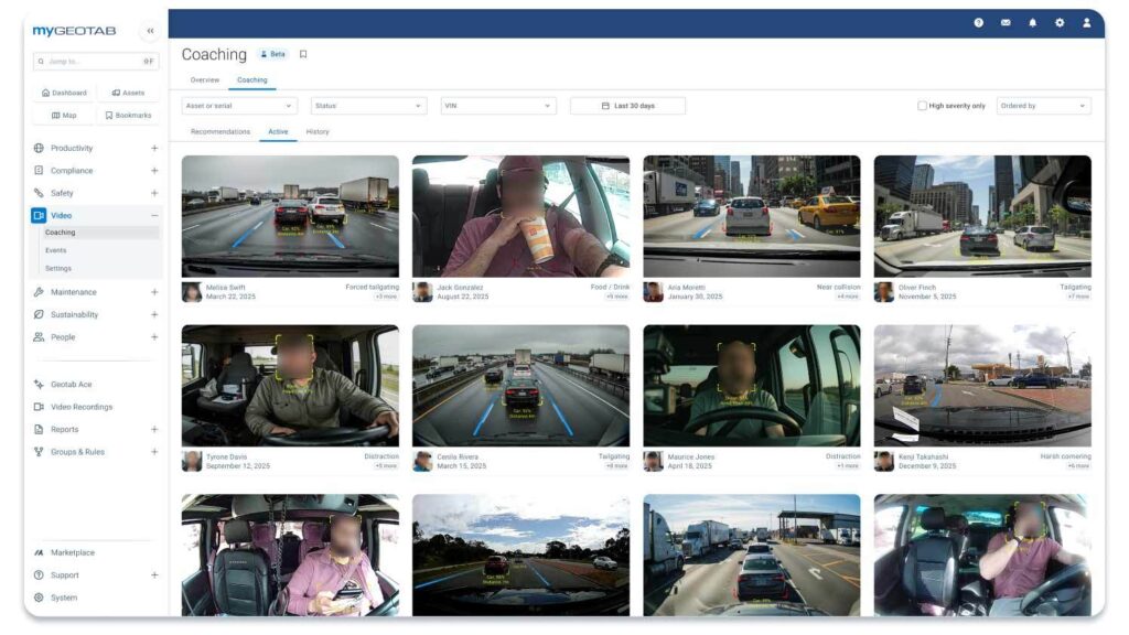Geotab,KI-Dashcam
