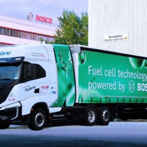Wie Bosch mit dem Wasserstoff-Truck die CO₂-Bilanz der Logistik verbessert