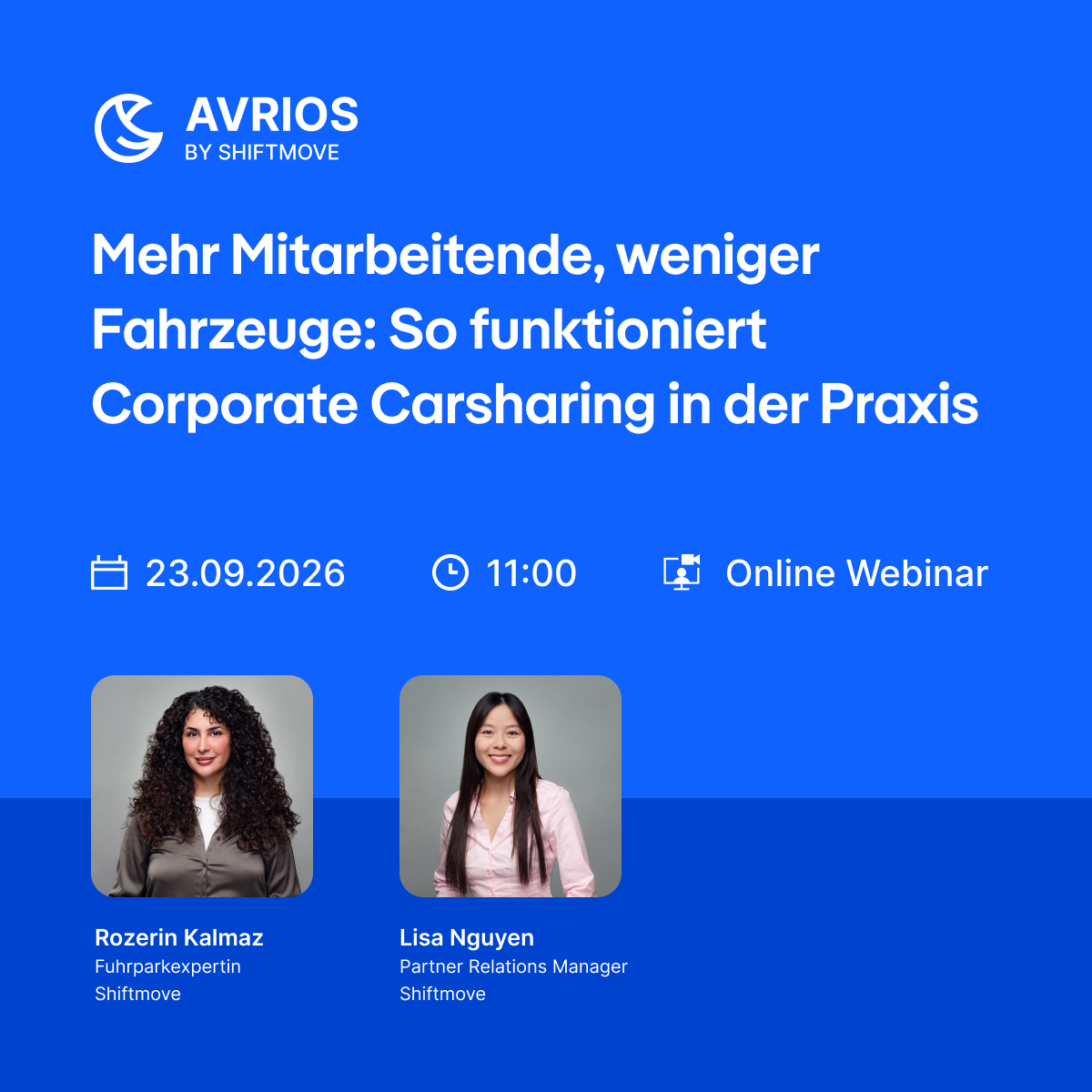 Webinar: Mehr Mitarbeitende, weniger Fahrzeuge: So funktioniert Corporate Carsharing in der Praxis
